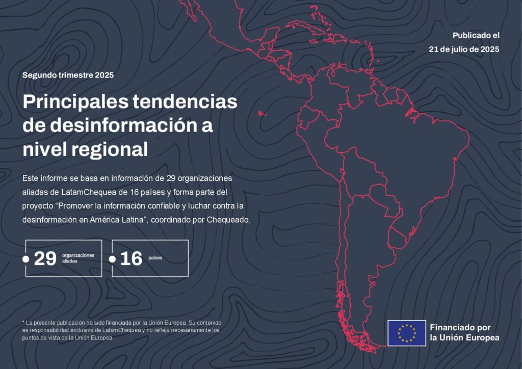 Principais tendências de desinformação a nível regional – Segundo trimestre de 2025